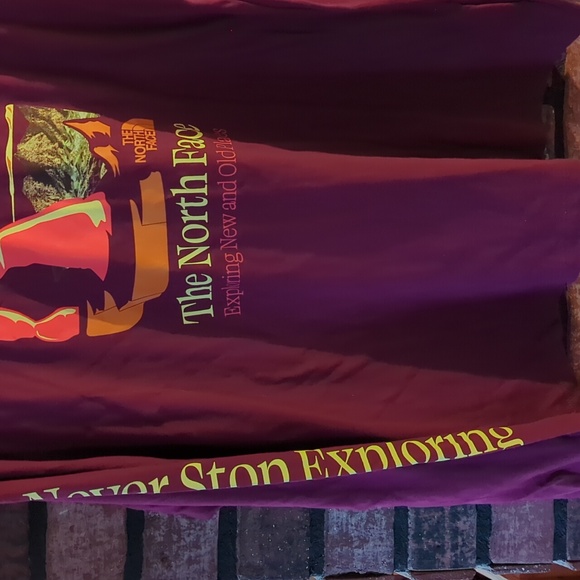 The North Face NWT Tee LG Burgundy - Picture 4 of 5